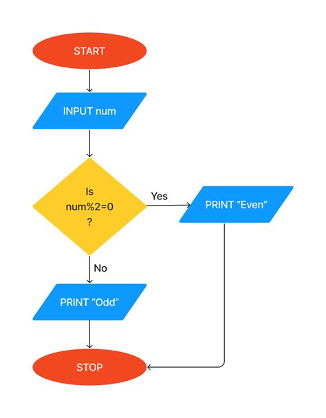 flowchart for even or odd|Program in C++ to check that whether a number is .